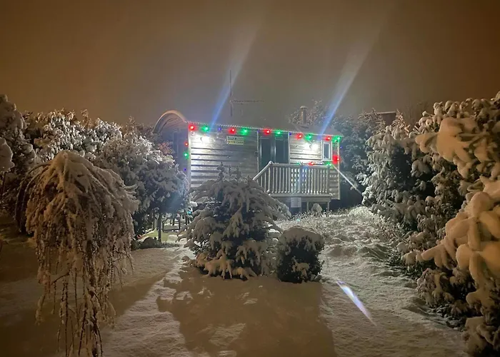 The Little John Petite Cosy Log Cabin - Sleeps 2, Great For Romantic Breaks, Couples, Single Guests, Near Sherwood Forest At Fairview Farm, Nottingham Set In 88 Acres
